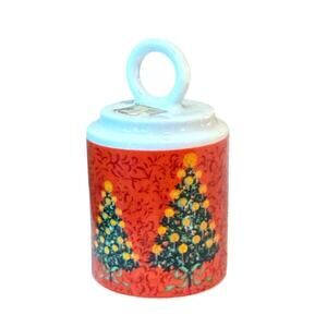 Vintage Holt Howard Christmas Tree Bell • 1950s Ceramic Decor • Original Sticker